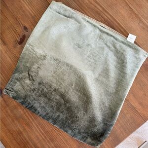 West Elm Green and Gray Ombre Throw Pillow Cover